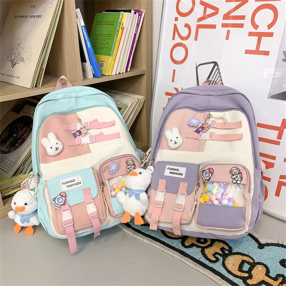 Japanese High School Girls Backpack School Bags for Teenage Girls Multi Pockets New Kawaii Backpack Women Bagpack Cute Mochila
