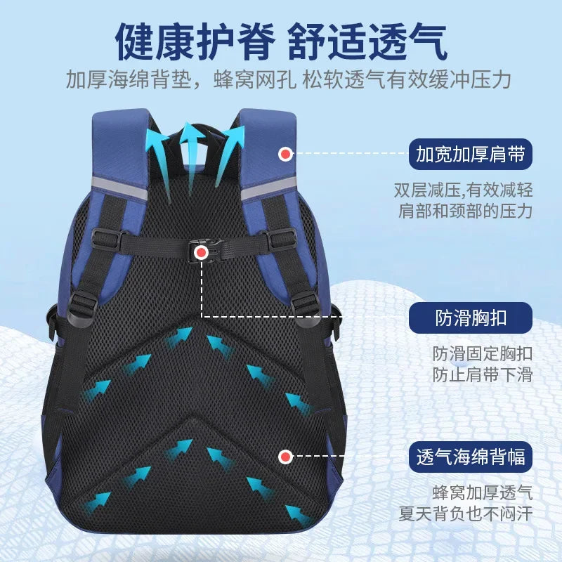 Popular Astronaut Elementary School Student Oxford Cloth Bag Large Capacity Children's Nylon Backpack Men