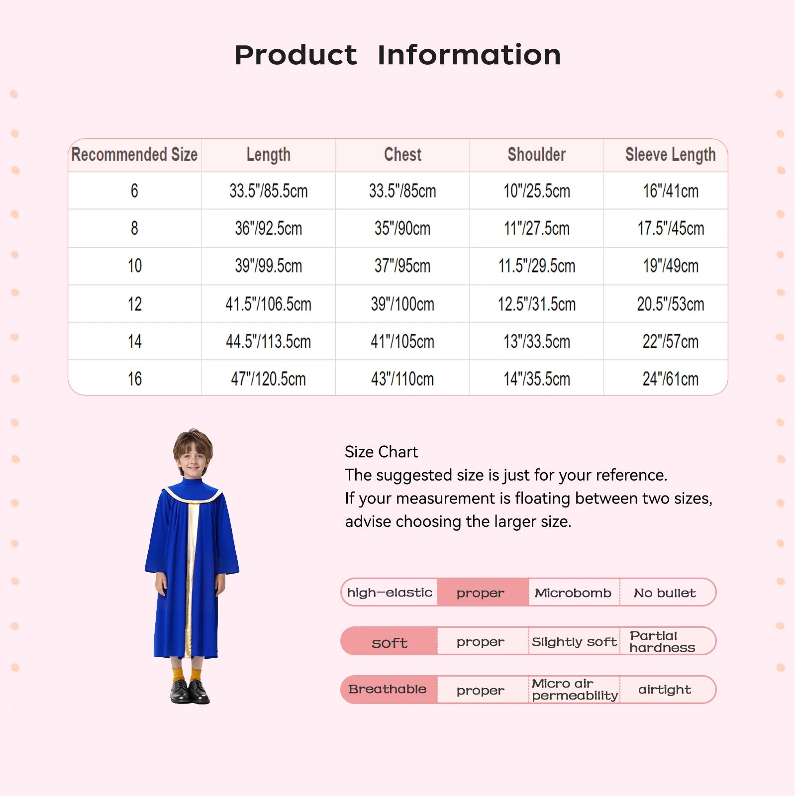 Boys Girls Choir Robe Liturgical Worship Praise Dance Costume Long Sleeve Metallic Color Block Patchwork Pleated Dress Grown