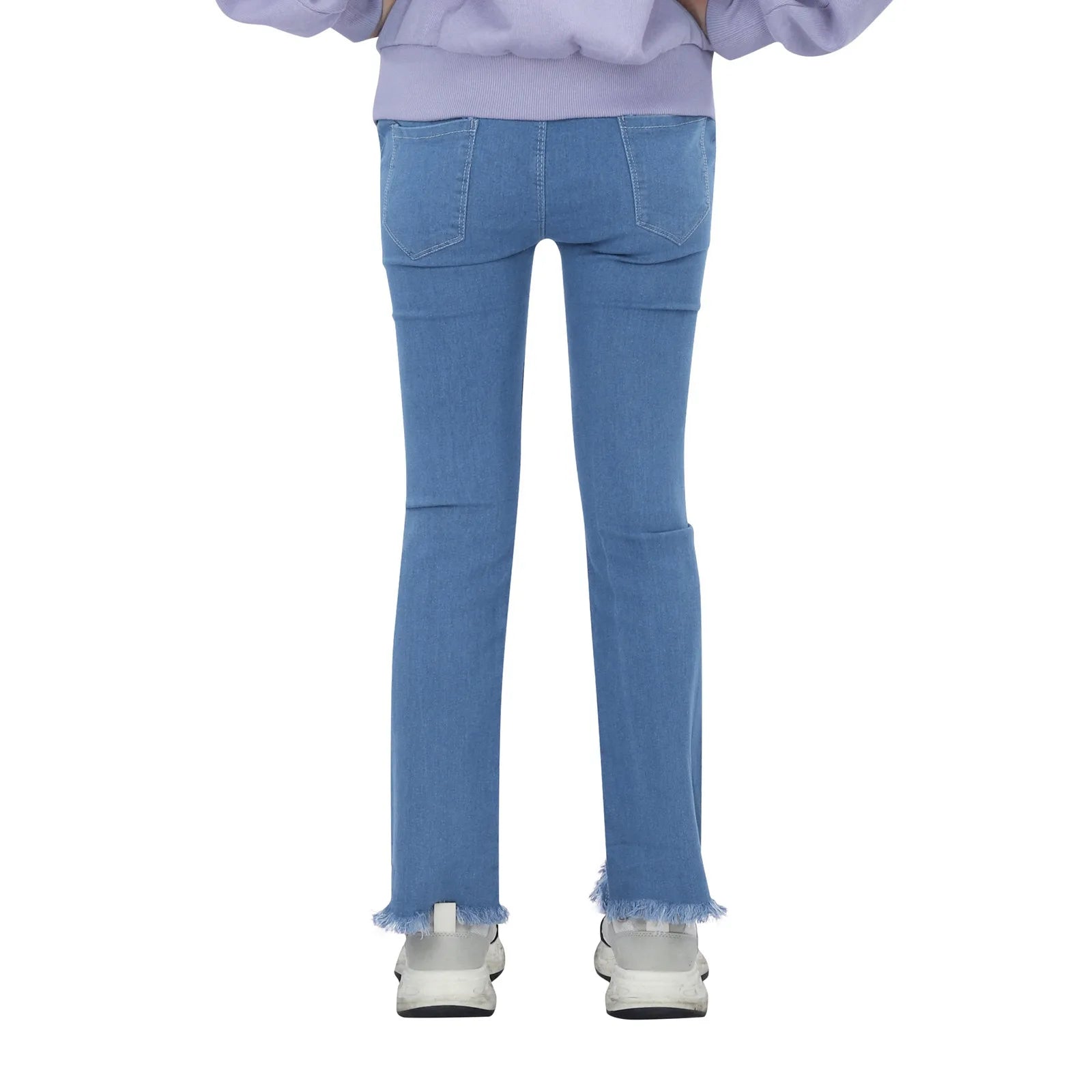 Girls Casual Jeans Elastic Waist Denim Wide Leg Pants Toddler Trousers Gymnastics Sweatpants Hotsale Trouser Ropa De NiñO