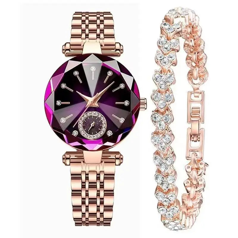 Luxury Woman Wristwatch Elegant Waterproof Stainless Steel Watch for Ladies Dress Diamond Quartz Women Watches Relogio Feminino