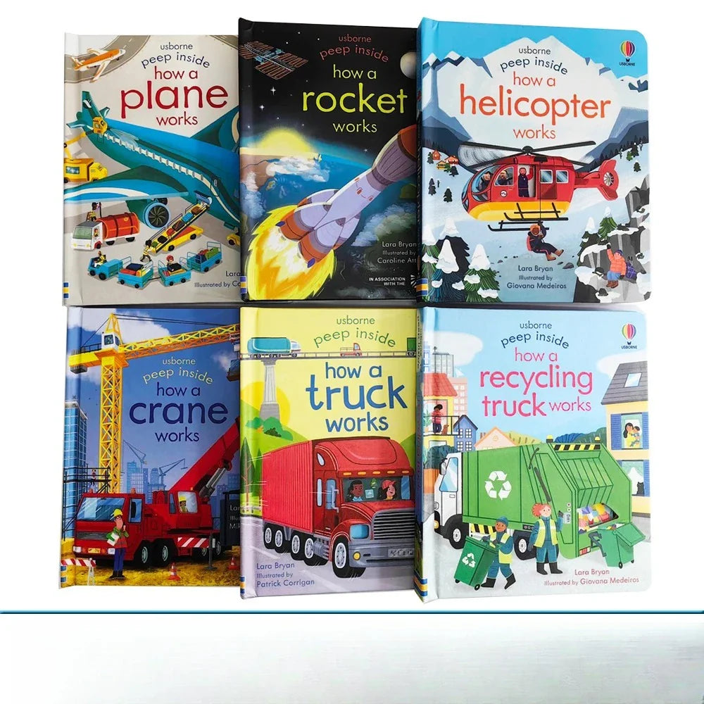 Usborne Peep Inside How Works Series Scientific Knowledge Learning Picture Book in English Daily Bedtime Reading Book