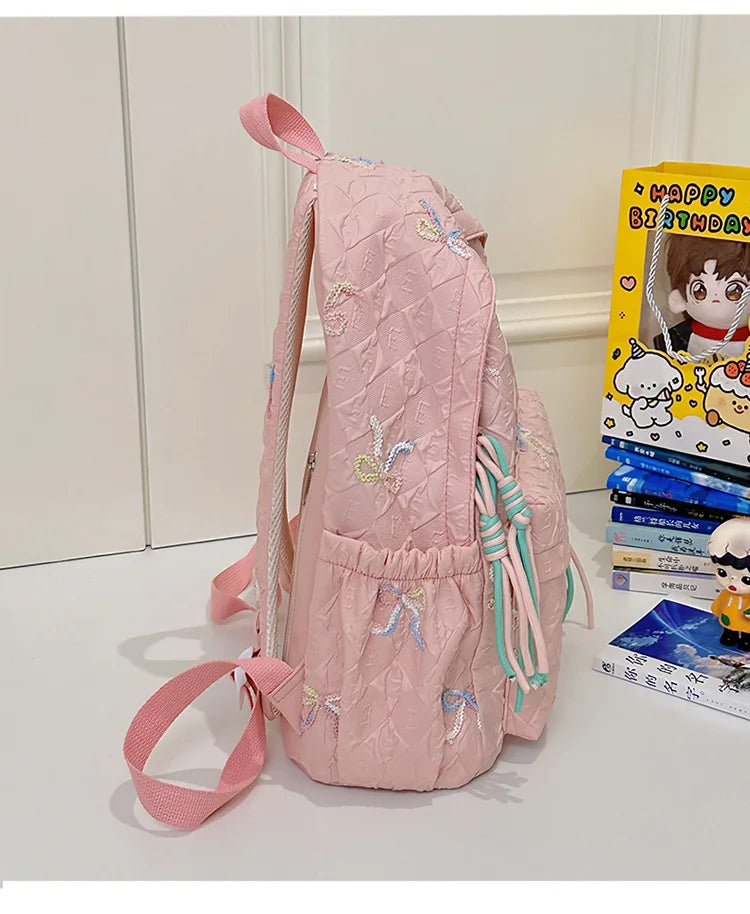 New Cute Western-style Children's Backpack, Cartoon Dolphin Kindergarten Snack Bag, Personalized Embroidery Unique Holiday Gift