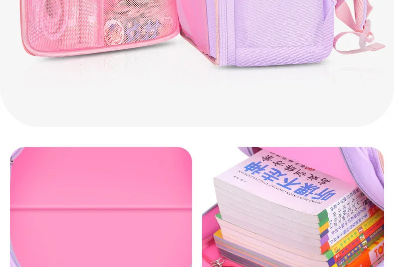 Cute Student Backpack 3pcs/set Primary Schoolbag Rabbits and quicksand Kawaii Student Backpack Teenage Girls Handbag Rucksack