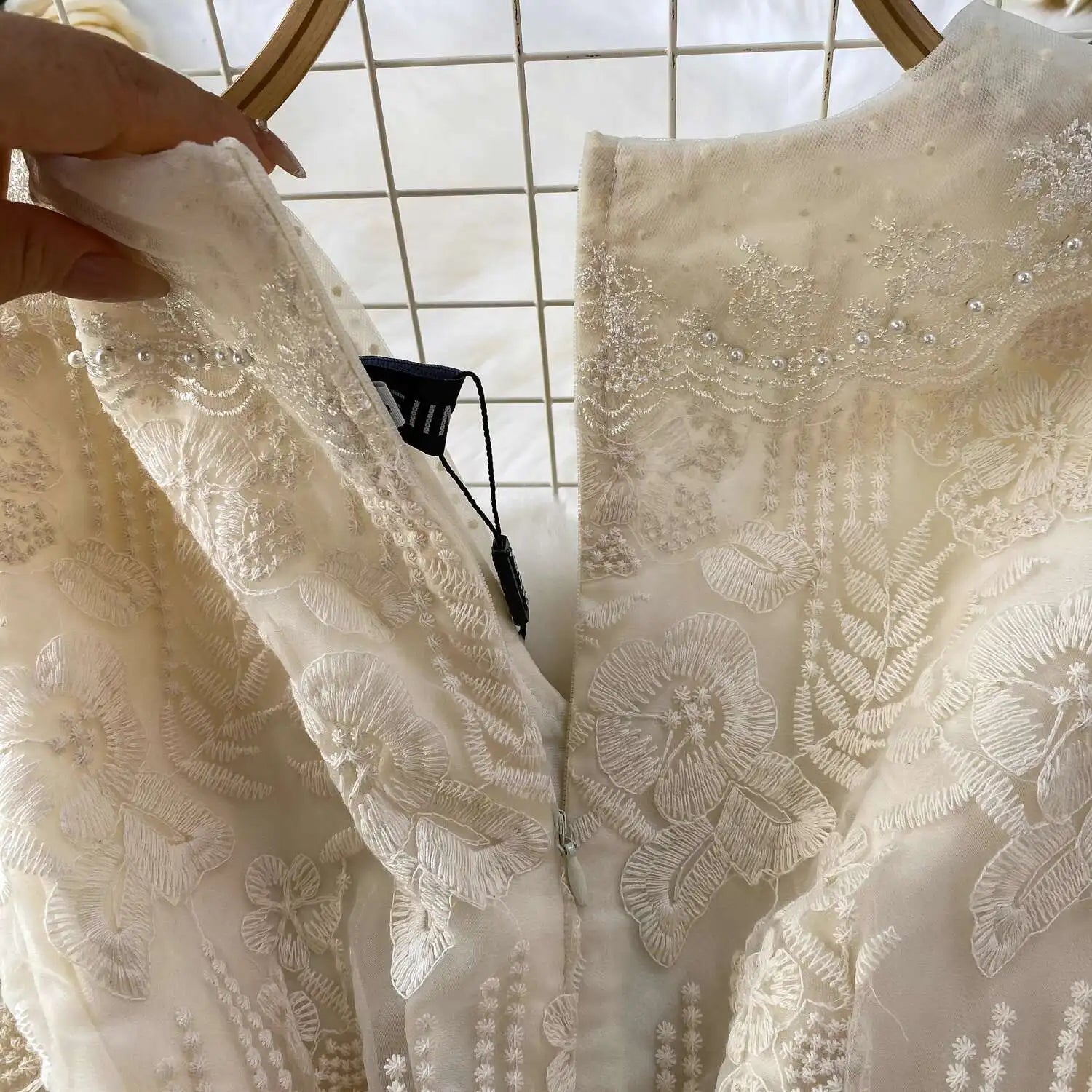 Luxury Formal Evening Lace Dress Women Summer Short Sleeve Crochet Embroidery Prom Long Dresses Runway Party Vestidos