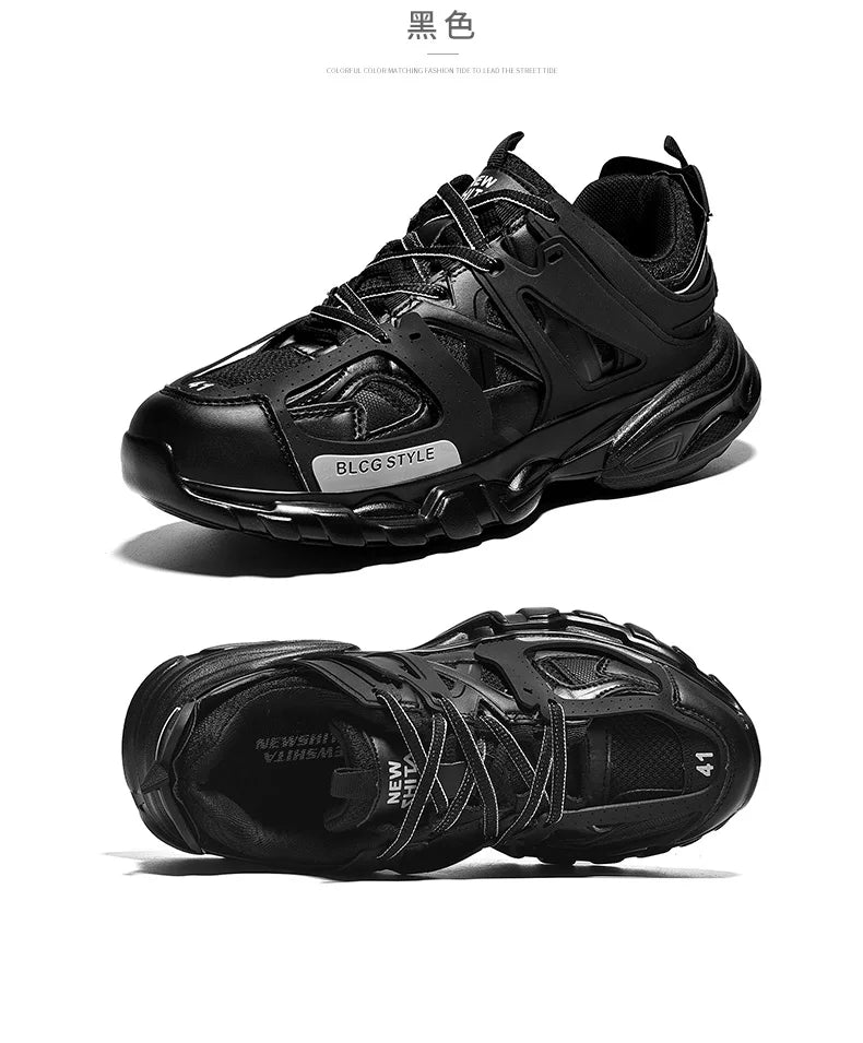 Women's Luxary Chunky Sneakers 2025 Mesh Breathable Shoes for Men Sports Running Casual Ladies Fitness Vulcanize Shoes