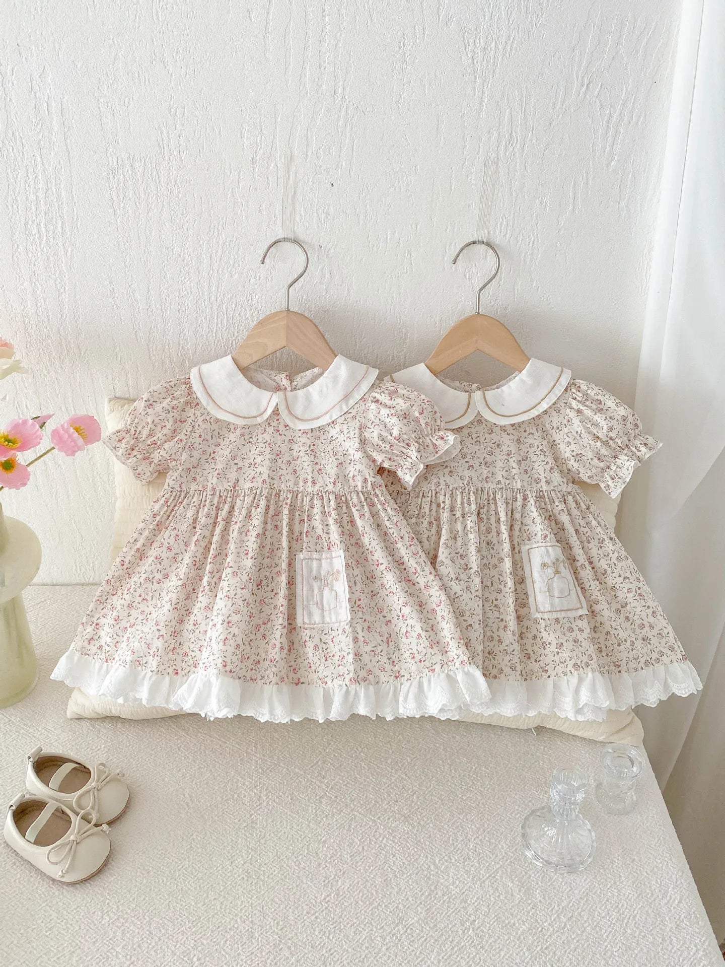 Girls' Dress Summer Dress 2025 New Stylish Children's Floral Princess Baby One Year Old Dress Summer