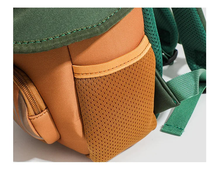 Mini cute bump color mushroom backpack kindergarten cute baby children double-shoulder cartoon schoolbag
