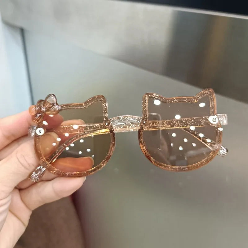 Children's Sunglasses, Girls' UV Protection, Cute and Super Cute Baby Glasses, Little Girls' Soft Legs, Silicone Polarized