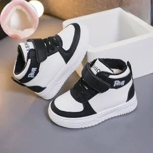 Children Winter Ankle Snow Boots Classics Casual Shoes For Boys Girls Non-slip Thicken Fleece Warm Outdoor Shoes Fashion Sneaker