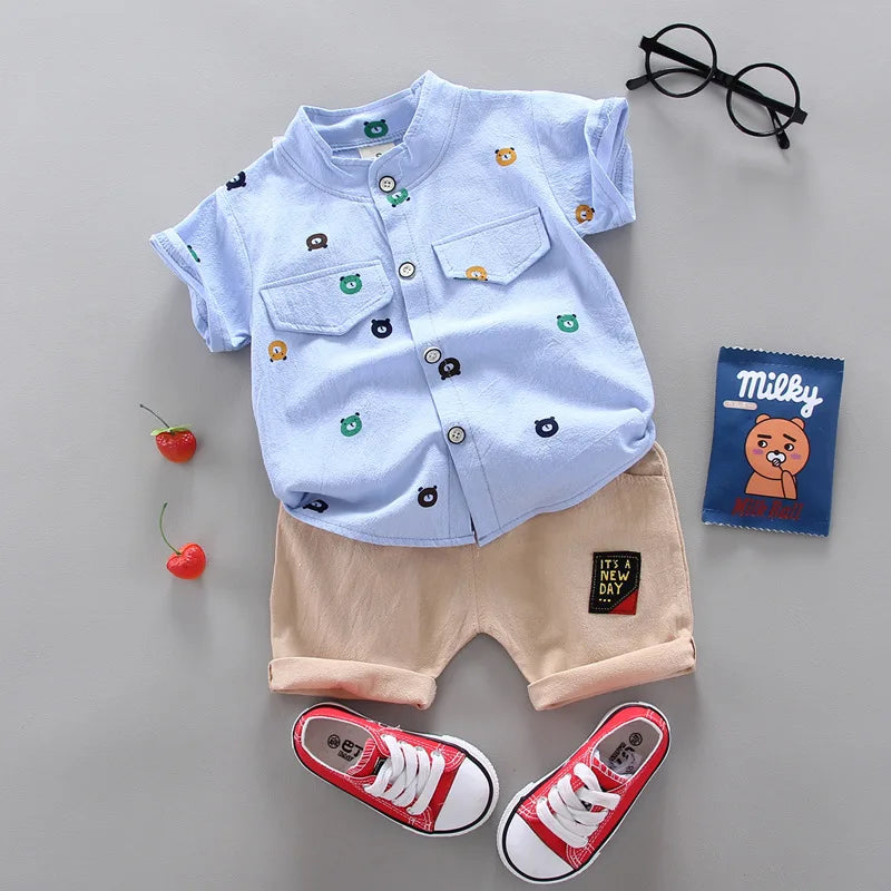 Baby Boy's Suit Set Top Shorts 2PCS Baby Clothing Set For Boys Infant Suits Kids Clothes