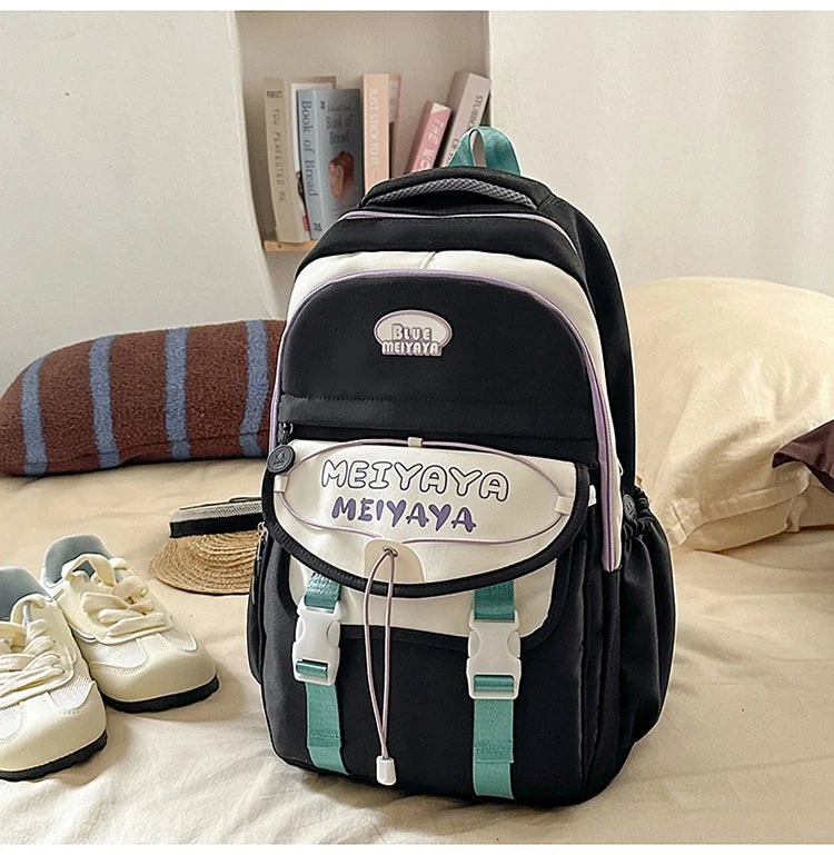 School Bags For Girls Japanese Style Kawaii For Large New Nylon Shoulder Bag Backpack School Set For Kinder Girl Kids Schoolbags