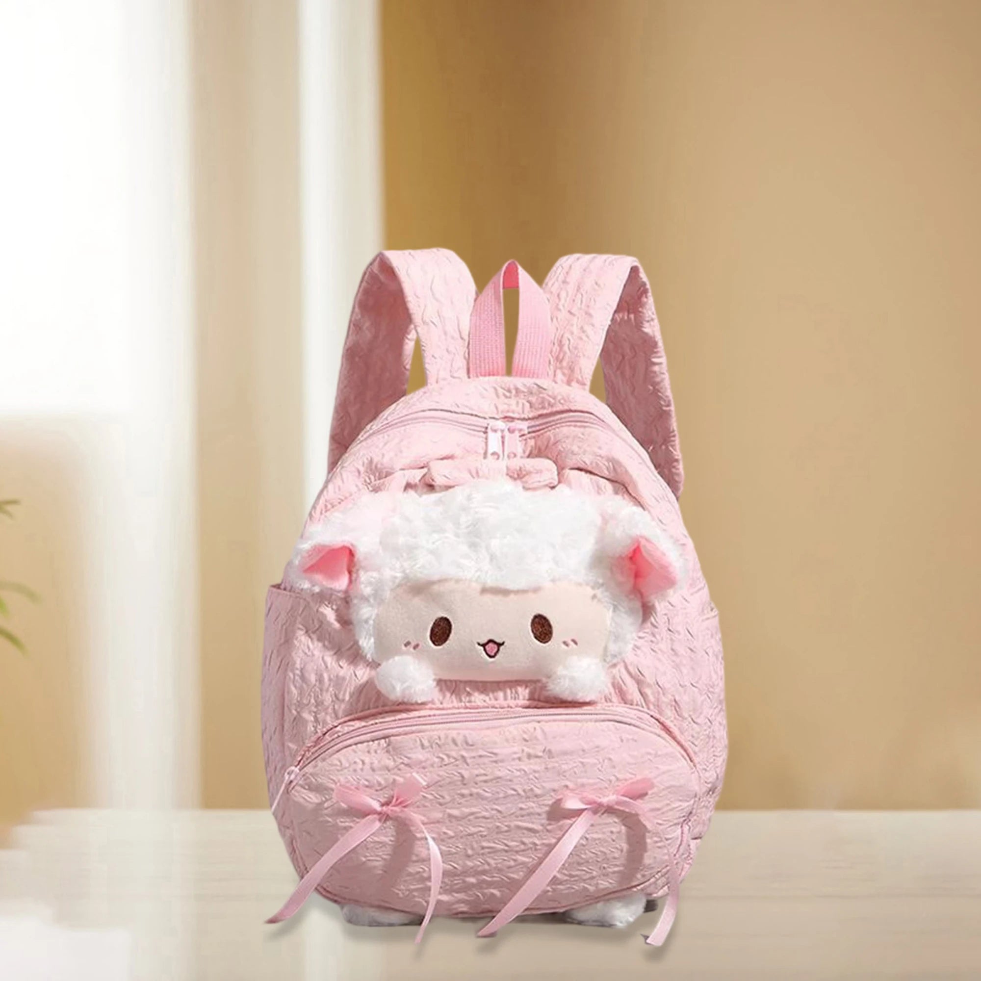 Cute Backpack For girls Cartoon Sheep Large Capacity School Backpack Kids Girls