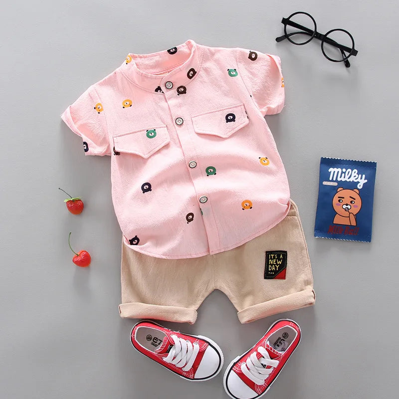 Baby Boy's Suit Set Top Shorts 2PCS Baby Clothing Set For Boys Infant Suits Kids Clothes