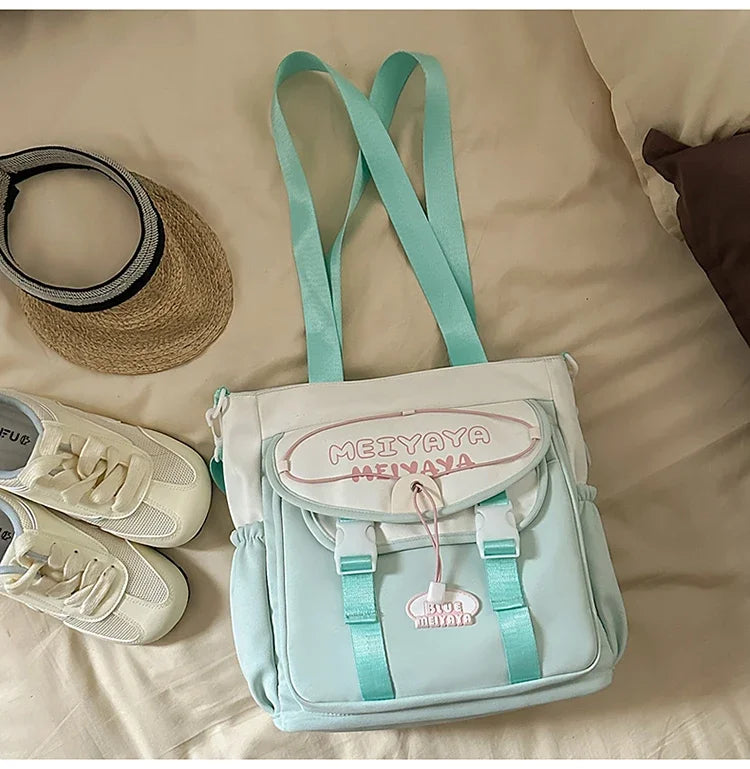 School Bags For Girls Japanese Style Kawaii For Large New Nylon Shoulder Bag Backpack School Set For Kinder Girl Kids Schoolbags