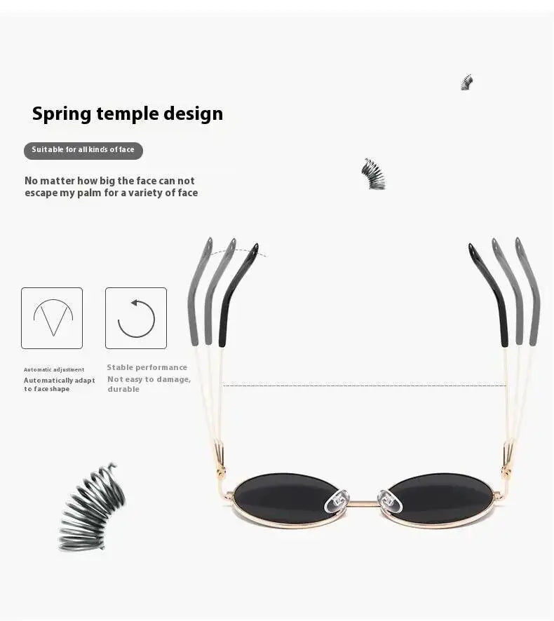2025  Children's 2-8 Years Old Baby Glasses British Style Metal Sunglasses Sun Visors Sunglasses New Round Frame