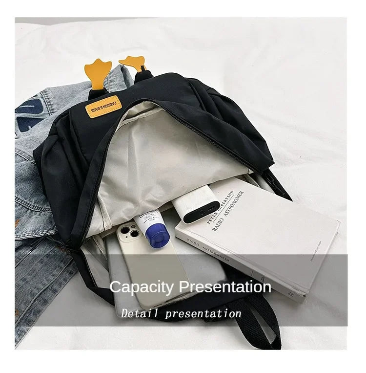 New Cartoon Duck Backpack Designer Cute Travel Bag Female College Student Versatile Korean Edition Girls' School Bag рюкзак