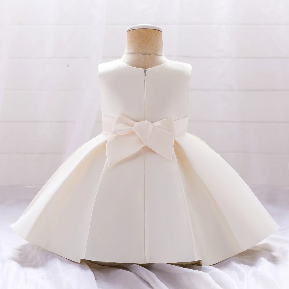 2023 Toddler Baby Girl Party Dresses Big Bow Infant Birthday Princess Dress For Girls Wedding Prom Gown Children Clothes