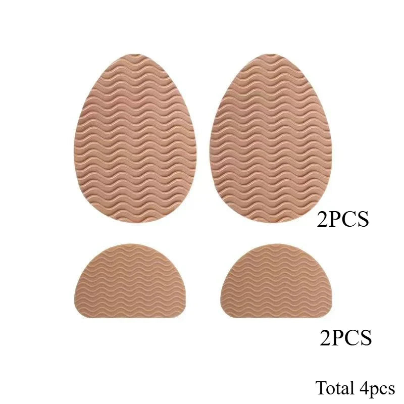 4 pieces of anti slip rubber shoe sole pads - can enhance stability, noise reduction, and protect shoe insoles