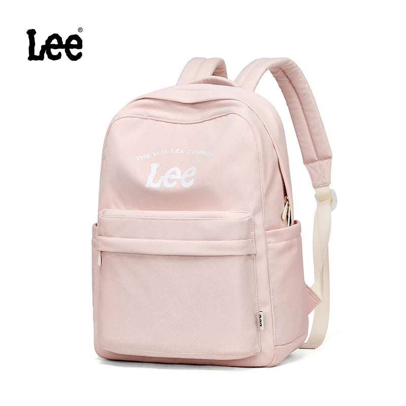 LEE Unisex Large Capacity Laptop School Bag for Women Man Leisure Oxford Waterproof Travel Backpack Candy Color Bookbag Trip