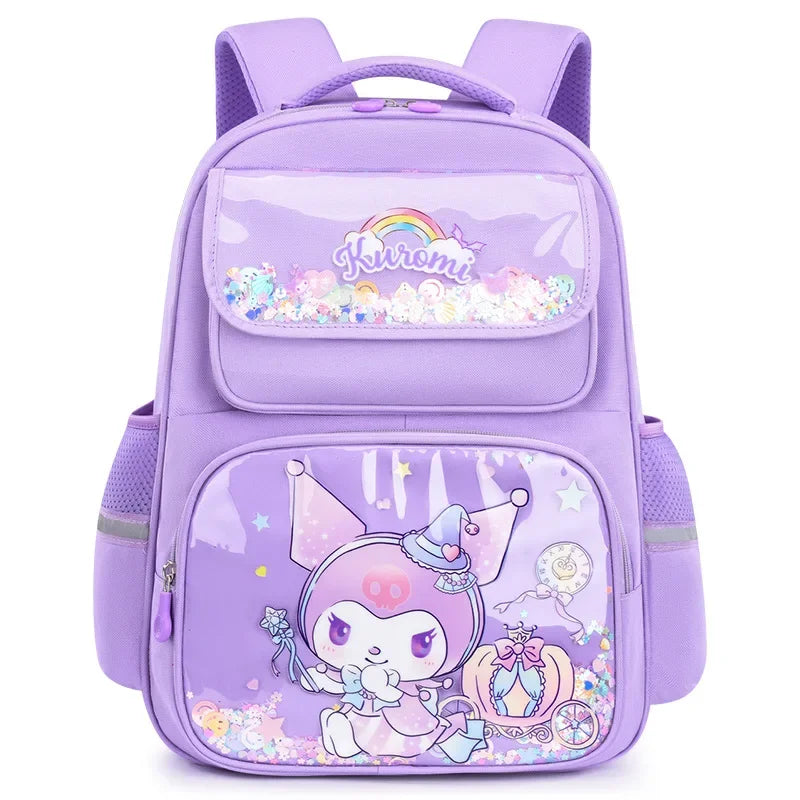 Pupil Schoolbag Backpack Lightweight Student Large Capacity Children's Cartoon Bags Cinnamoroll Sanrio Kuromi My Melody Child