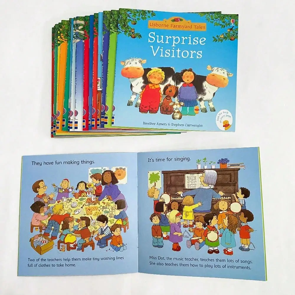 Usborne Farmyard Tales First Experience Preschool Education English Picture Story Books for Kids Bedtime Reading Montessori