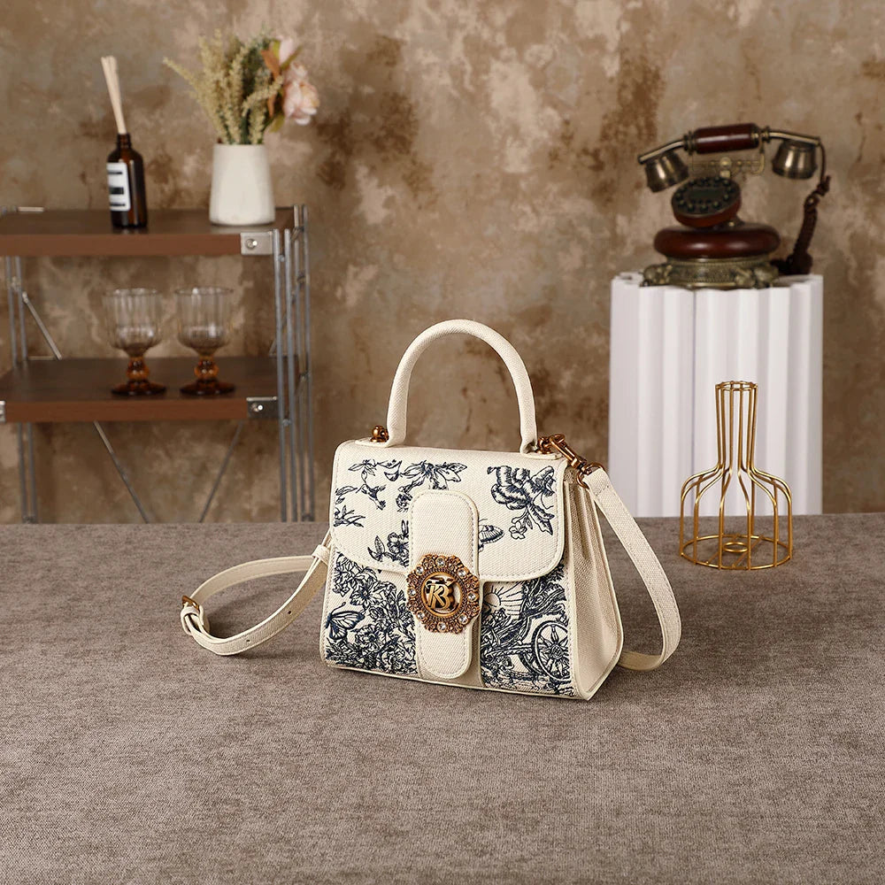 Light luxury women's handbag 2026 popular new fashion versatile shoulder bag high-end designer Chinese style embroidered crossbo