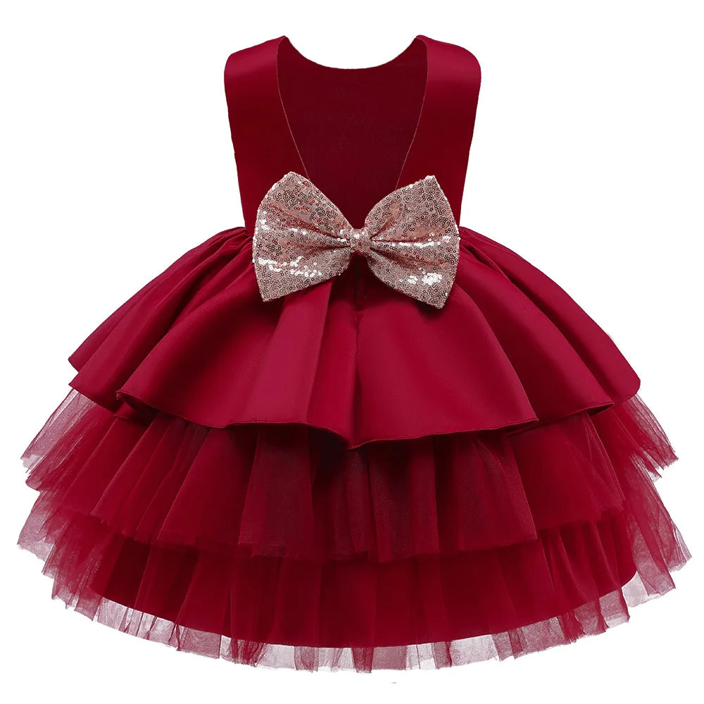 Girls Elegant Dresses Summer Kids Dress For Girls Wedding Bridesmaid Dress Toddler Girls Princess Dress Children Evening Party