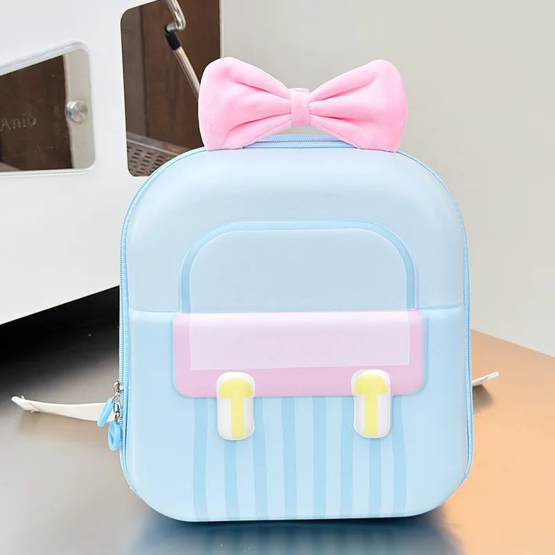Kindergarten Small Schoolbag Sweet Bow Lightweight Boys And Girls Eggshell Shoulder Bag New Children Fashion Backpacks
