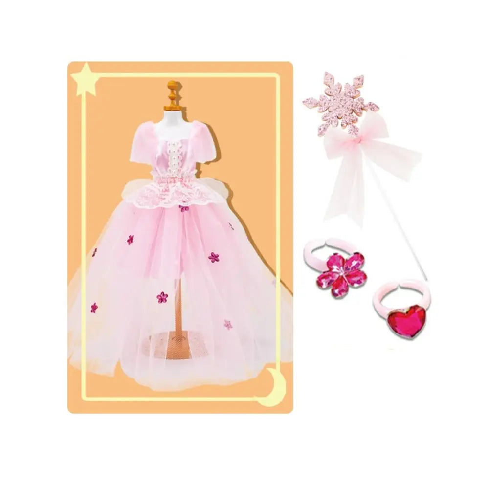 Intellectually Beneficial Clothing Design Handmade Material Bag Early Education Handcrafts Princess's Dress Material Set Cartoon