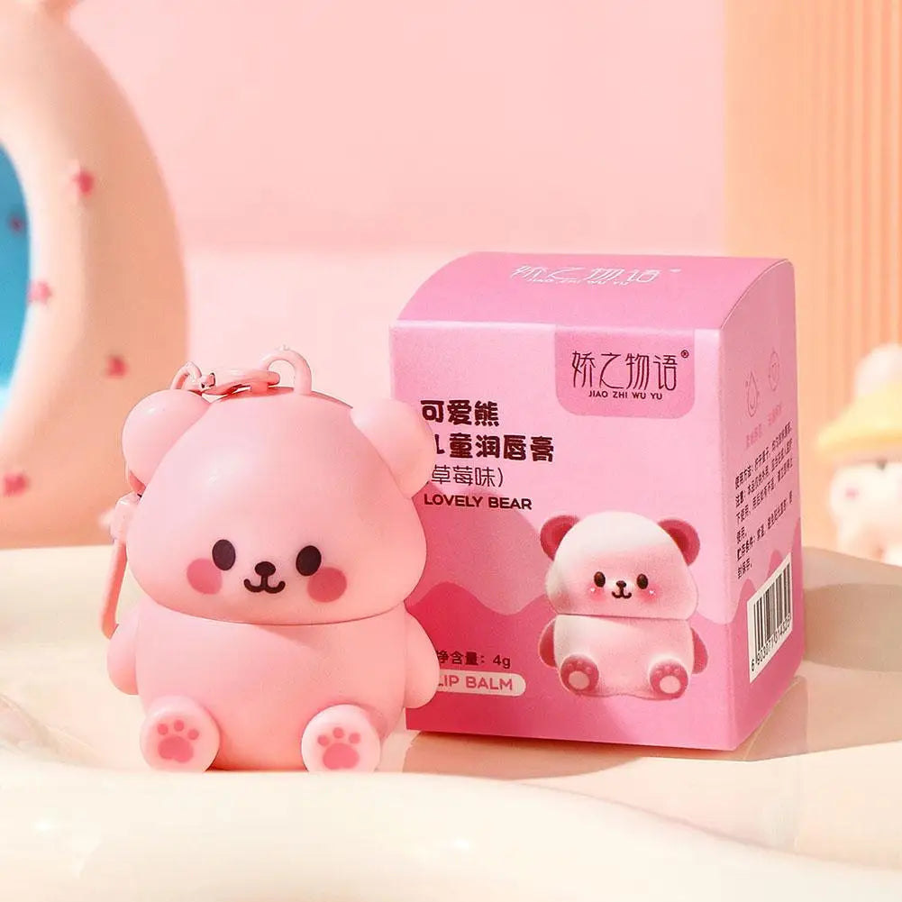 Children's Little Bear Lip Balm Moisturizing Anti-cracking Anti-peeling Baby Lip Balm Gentle Non Irritating Lip Skincare