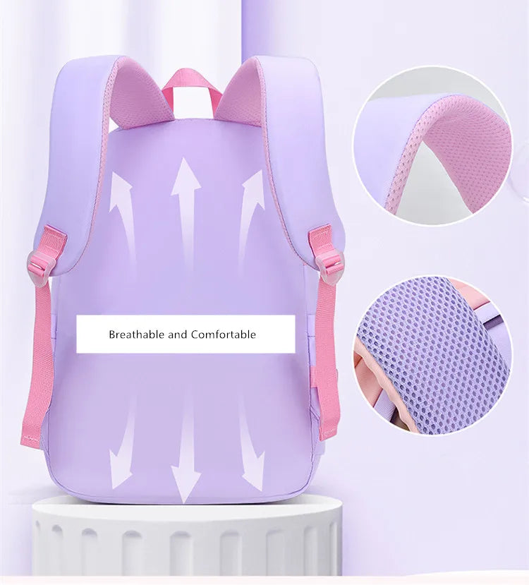 cute school backpack girls schoolbag waterproof book bag student backpack with many pockets elementary school bags for children