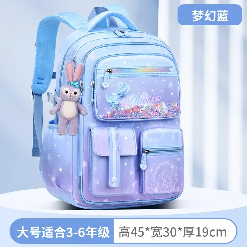 2025- Primary School Girls' Schoolbag Kawaii Lightweight Children's Bag Waterproof Bags Colorful Travel Backpack Mochilas Gifts