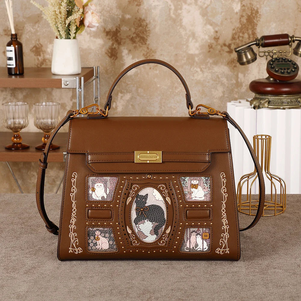 Ladies' handbag - 2026 new style fashionable cartoon fairy cat crossbody bag for large tote. A perfect accessory for daily use t