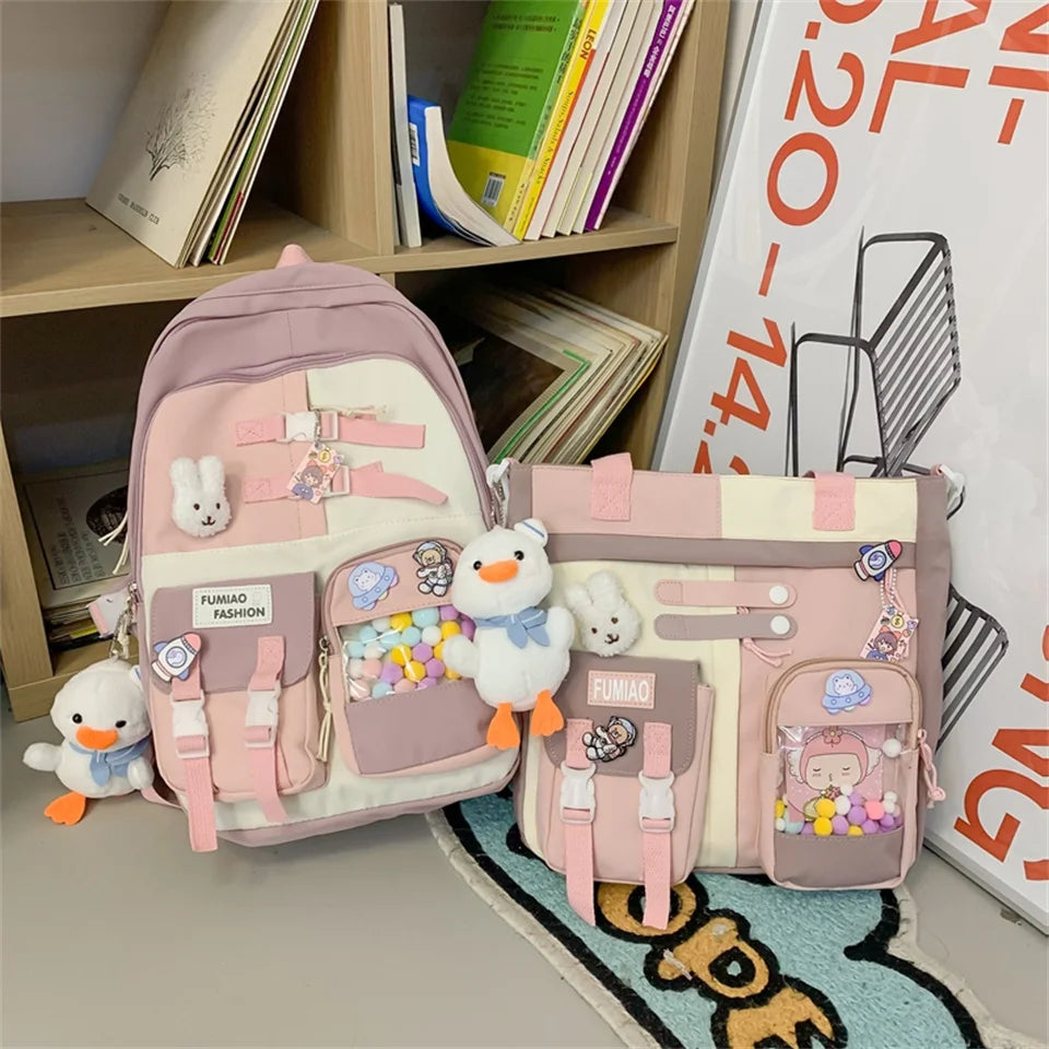 Japanese High School Girls Backpack School Bags for Teenage Girls Multi Pockets New Kawaii Backpack Women Bagpack Cute Mochila