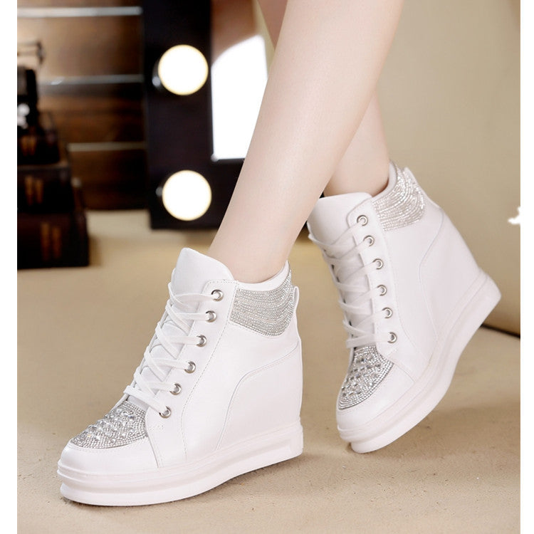 Korean Style Women's Shoes with Hidden Wedge Heel