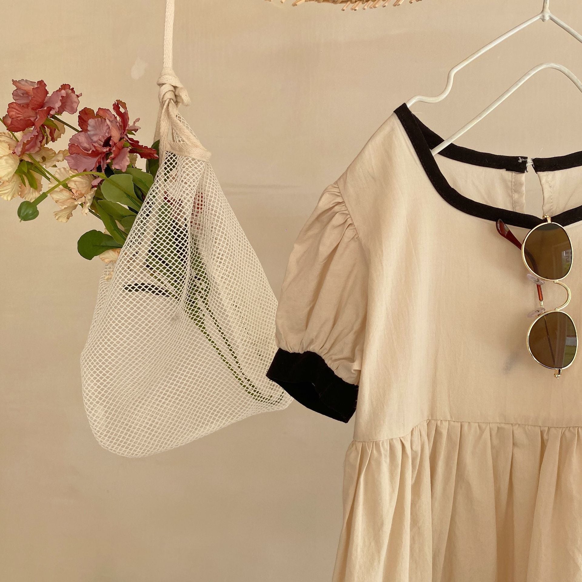 Summer New Girls Colorblock Cotton Dress