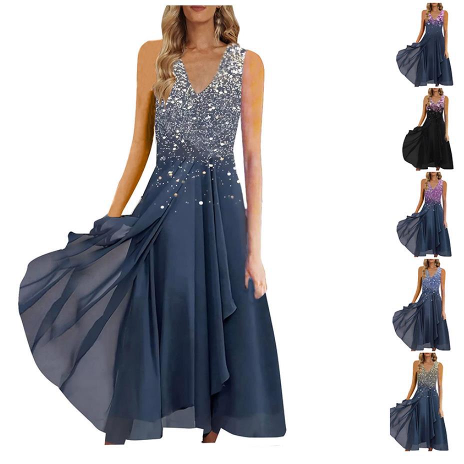 Urban Casual Chiffon Spliced Women's Dress