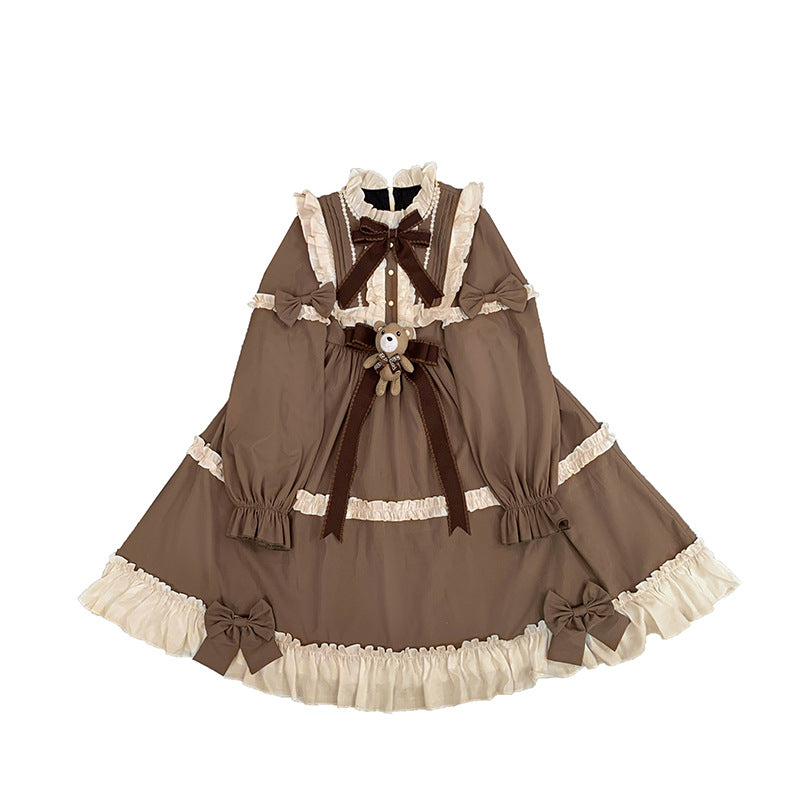 Teddy Bear Op Tea Party Lolita Daily Soft Girl Dress