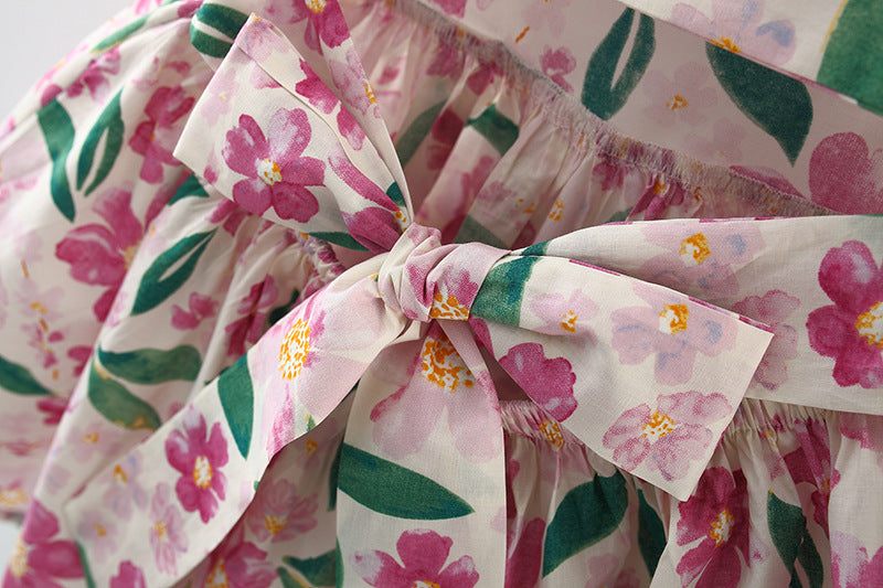 Girls' Fashion Summer Flower Sleeveless Dress