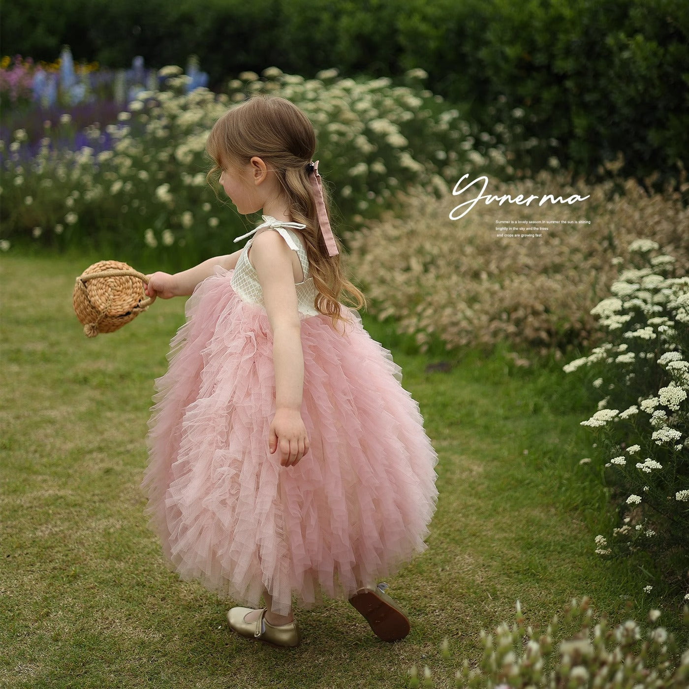 Summer New Suspender Baby Girl Puffy Gauze Princess Dress