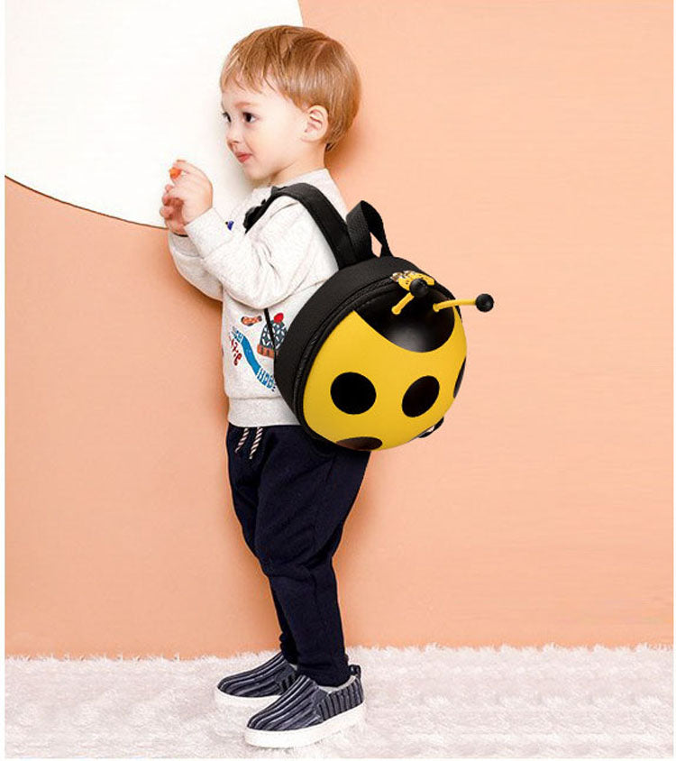 Ladybug Kindergarten Backpack with Leash Baby Backpack for 1 2 3 years Kids Backpack