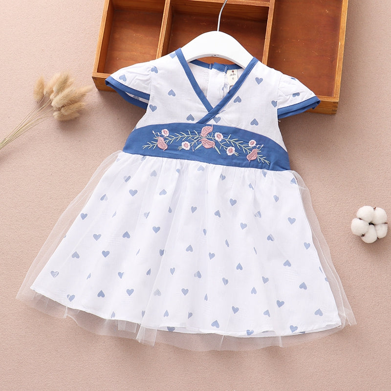 Girls' Summer Vest Princess Dress