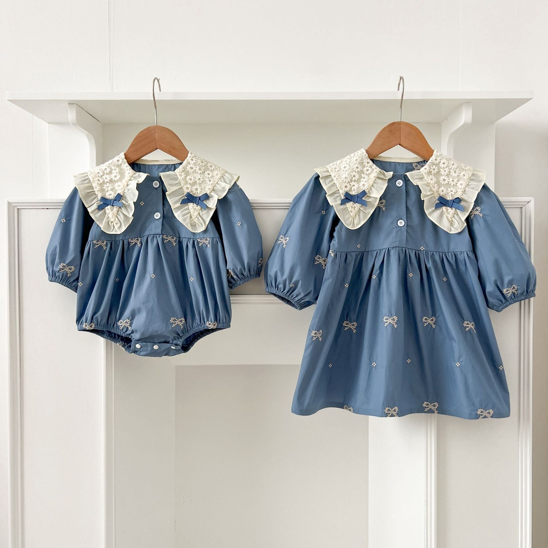 Bowknot Embroidered Baby Girl Princess Dress