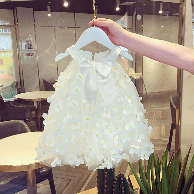 Girls' Little Butterfly Dress Summer Mesh