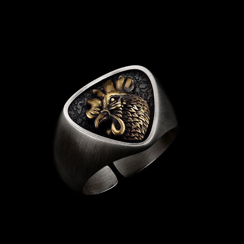 3D Zodiac Sign Ring For Men's Birth Year Original Design