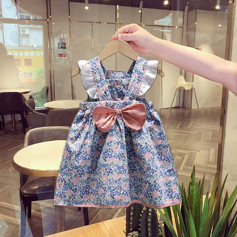 Girls' Little Butterfly Dress Summer Mesh