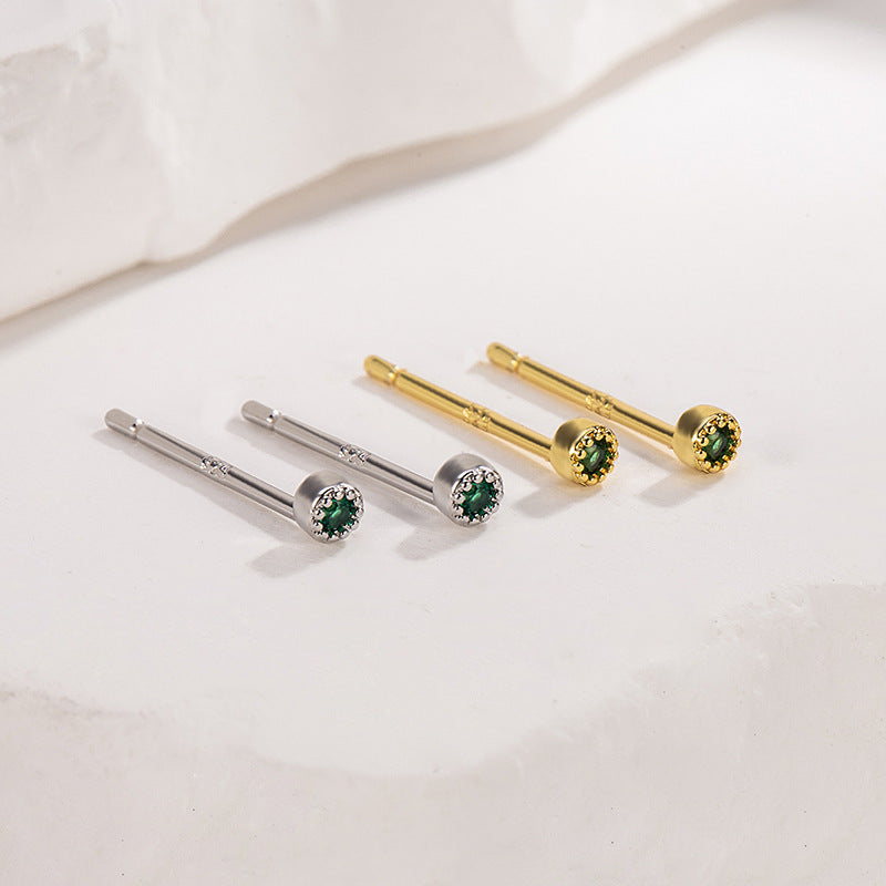 Mini Small Round Earrings For Women