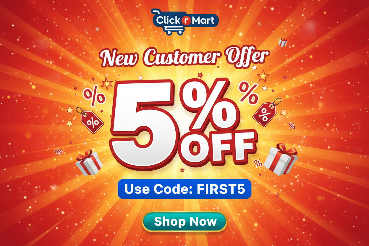 First Order 5% Discount Banner