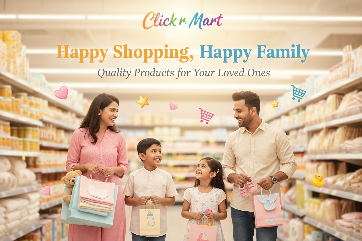 Happy Family Shopping Banner 291x411